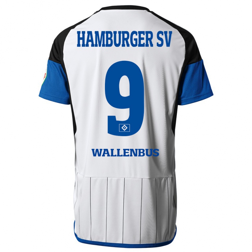 Herren Noah Wallenßus #9 Weiß Heimtrikot Trikot 2023/24 T-Shirt