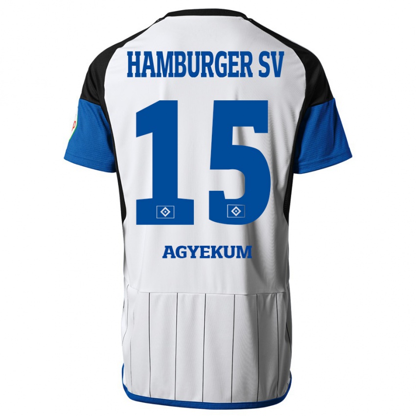 Herren Joel Agyekum #15 Weiß Heimtrikot Trikot 2023/24 T-Shirt