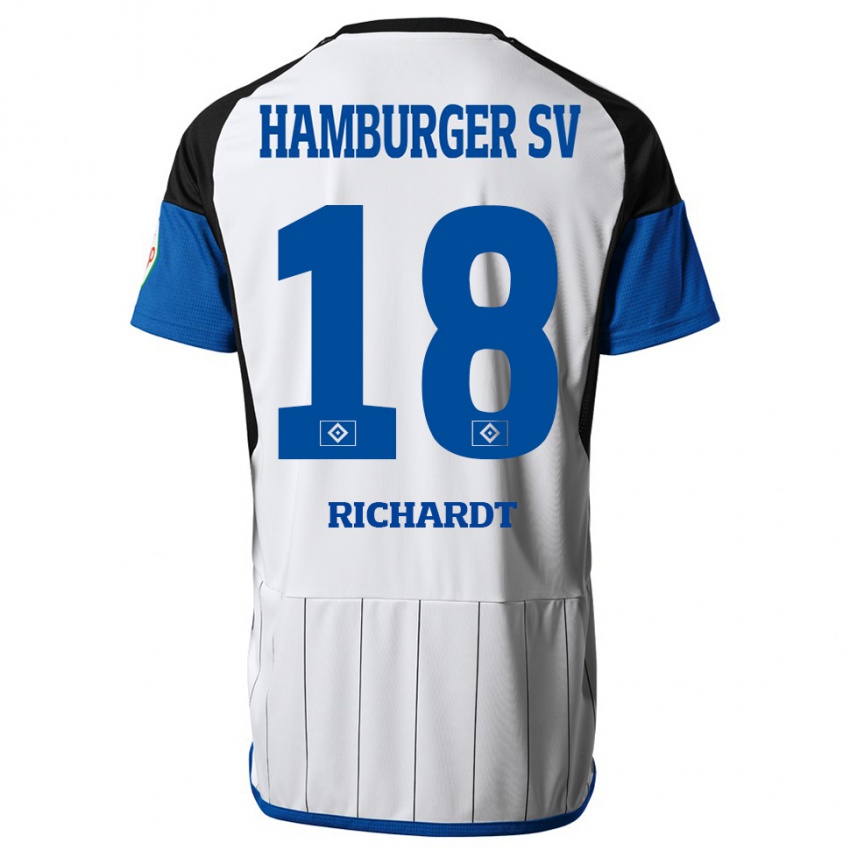 Herren Dayo Richardt #18 Weiß Heimtrikot Trikot 2023/24 T-Shirt