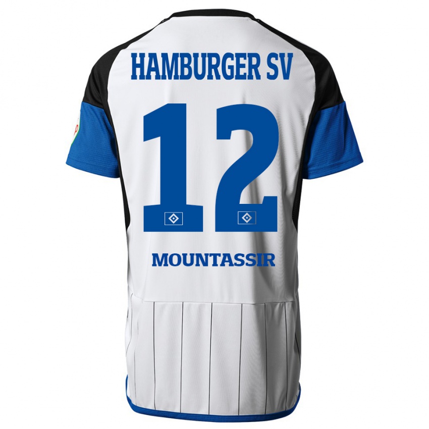 Herren Youssef Mountassir #12 Weiß Heimtrikot Trikot 2023/24 T-Shirt