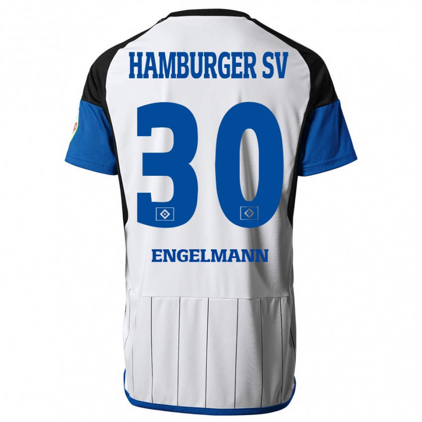 Herren Timon Engelmann #30 Weiß Heimtrikot Trikot 2023/24 T-Shirt