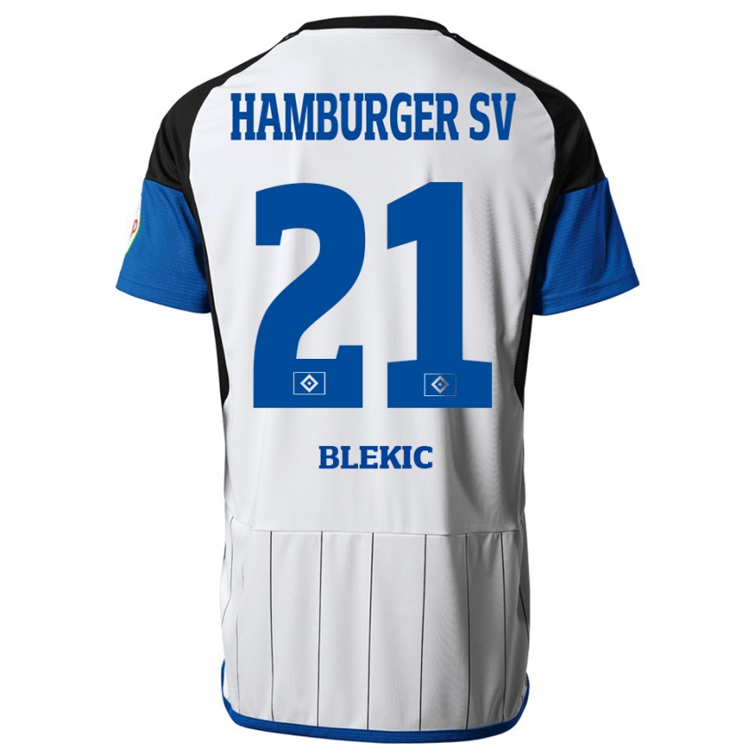 Herren Romeo Blekic #21 Weiß Heimtrikot Trikot 2023/24 T-Shirt