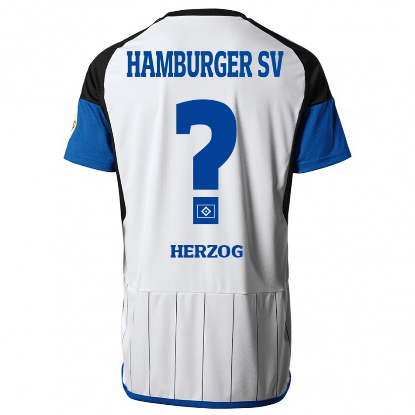 Herren Miguel Herzog #0 Weiß Heimtrikot Trikot 2023/24 T-Shirt