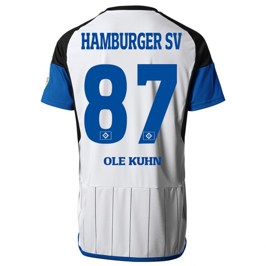 Herren Niklas Ole Kühn #87 Weiß Heimtrikot Trikot 2023/24 T-Shirt