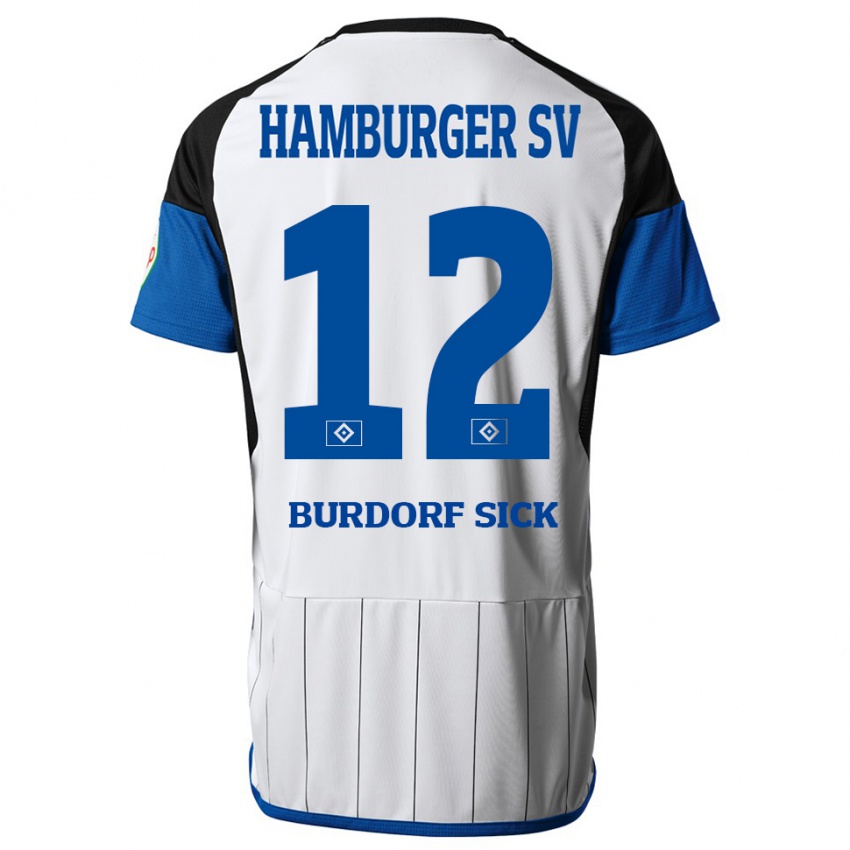 Herren Emma Burdorf-Sick #12 Weiß Heimtrikot Trikot 2023/24 T-Shirt