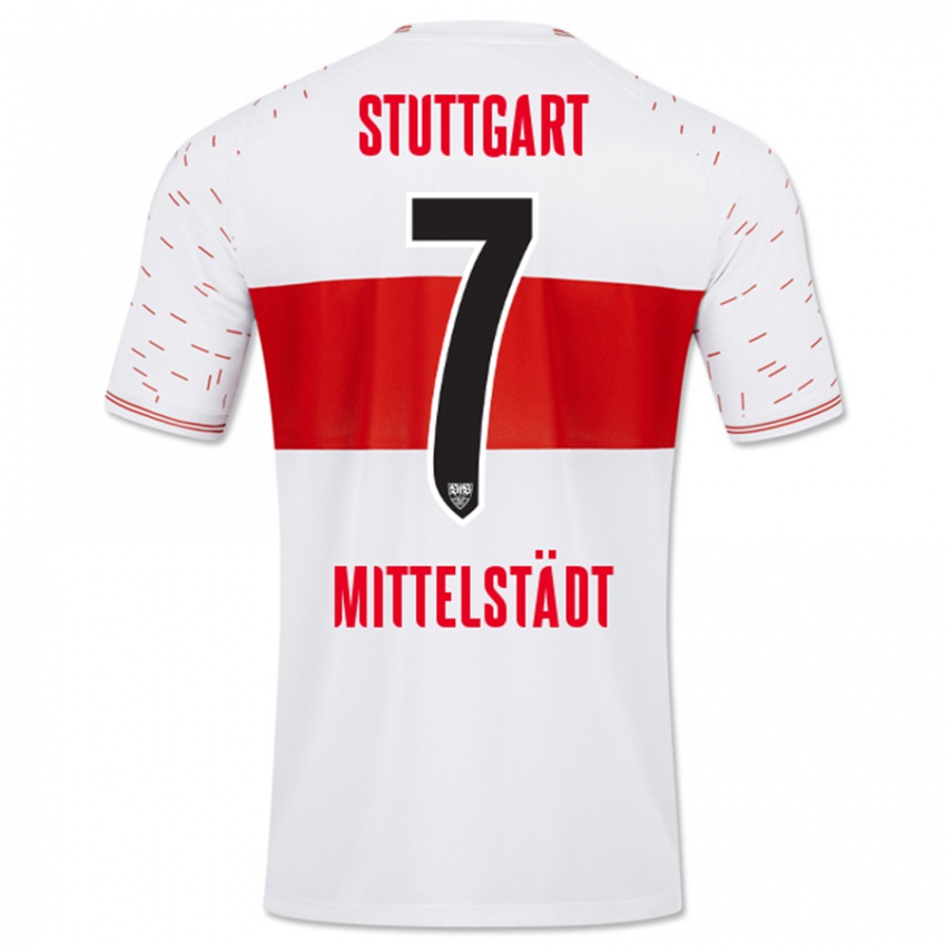 Herren Maximilian Mittelstädt #7 Weiß Heimtrikot Trikot 2023/24 T-Shirt
