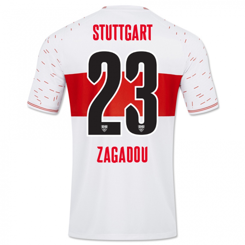 Herren Dan-Axel Zagadou #23 Weiß Heimtrikot Trikot 2023/24 T-Shirt