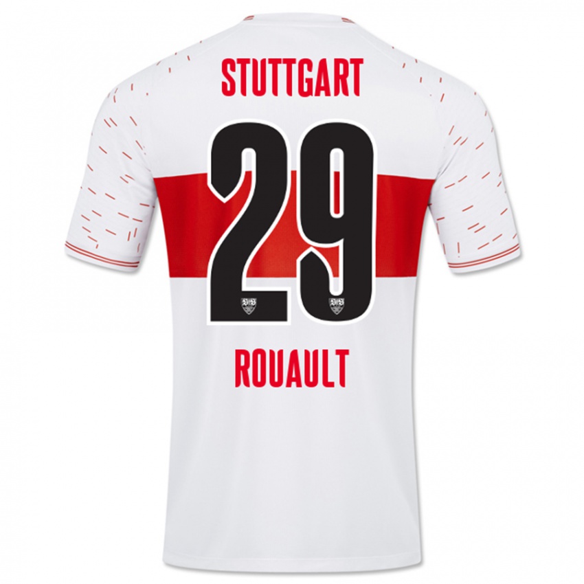 Herren Anthony Rouault #29 Weiß Heimtrikot Trikot 2023/24 T-Shirt