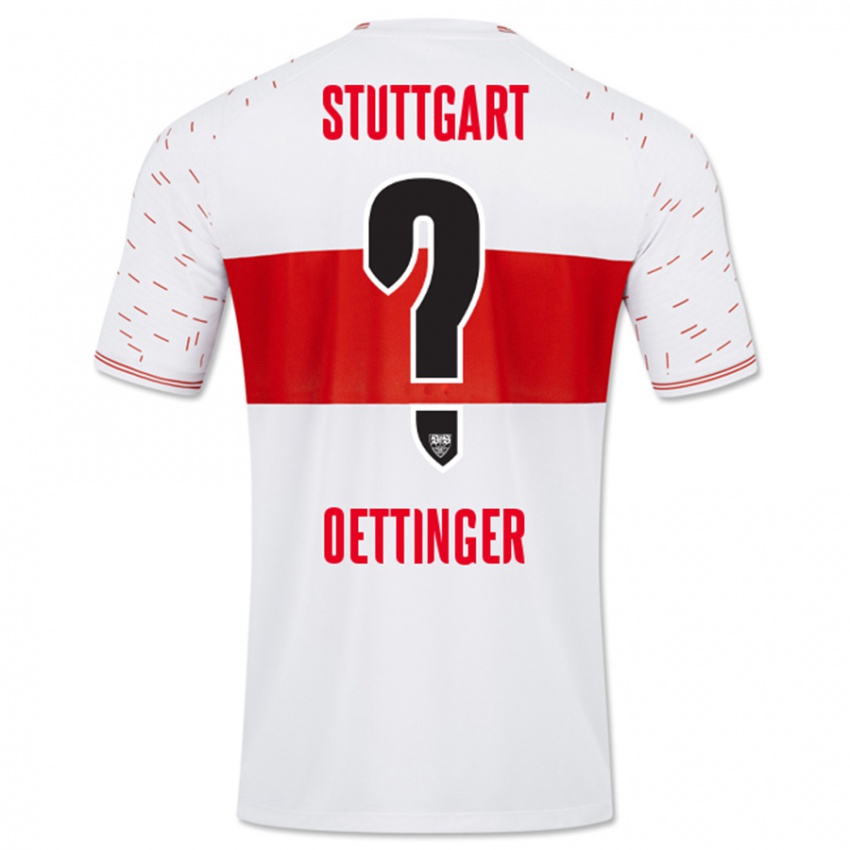 Herren Jannik Oettinger #0 Weiß Heimtrikot Trikot 2023/24 T-Shirt