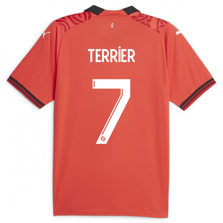 Herren Martin Terrier #7 Rot Heimtrikot Trikot 2023/24 T-Shirt