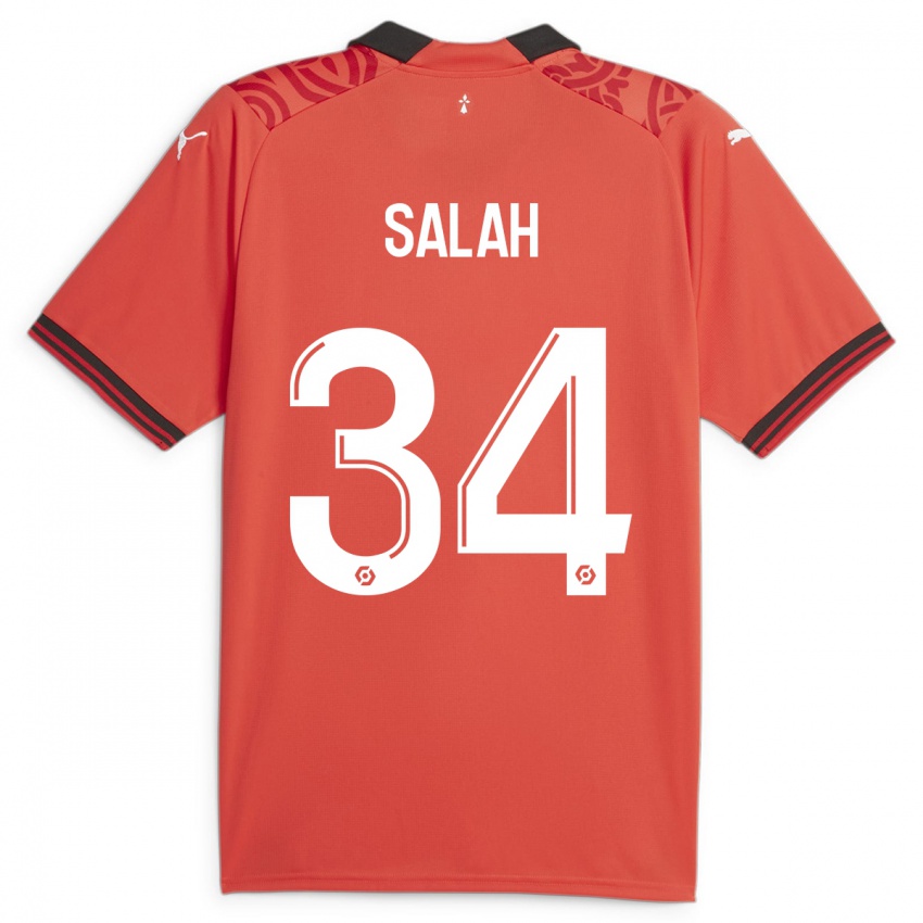 Herren Ibrahim Salah #34 Rot Heimtrikot Trikot 2023/24 T-Shirt