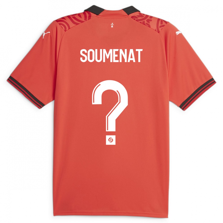 Herren Flavien Soumenat #0 Rot Heimtrikot Trikot 2023/24 T-Shirt