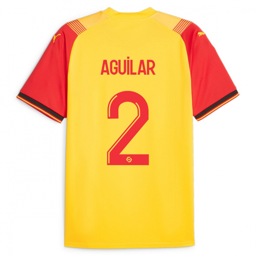 Herren Ruben Aguilar #2 Gelb Heimtrikot Trikot 2023/24 T-Shirt