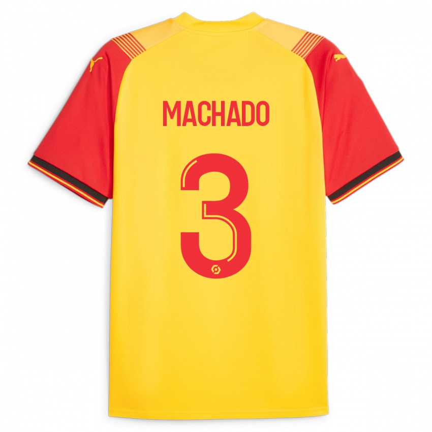 Herren Deiver Machado #3 Gelb Heimtrikot Trikot 2023/24 T-Shirt