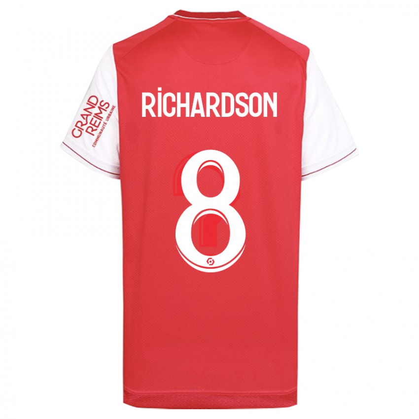 Herren Amir Richardson #8 Rot Heimtrikot Trikot 2023/24 T-Shirt