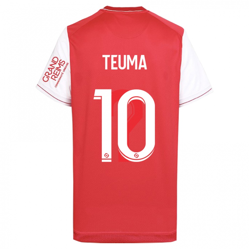 Herren Teddy Teuma #10 Rot Heimtrikot Trikot 2023/24 T-Shirt