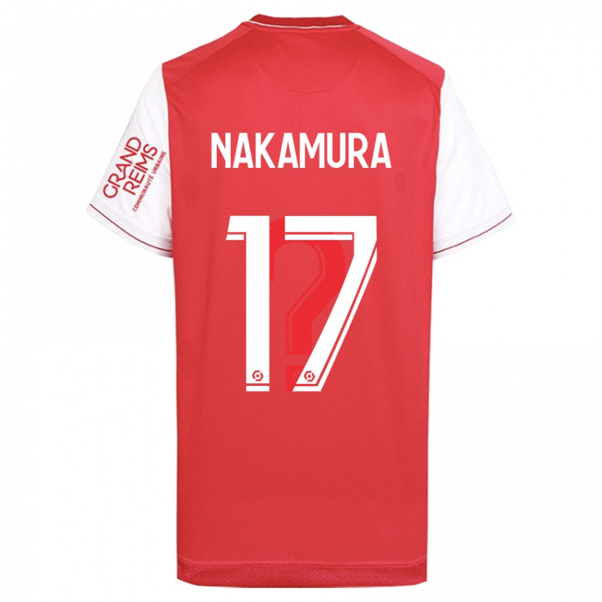 Herren Keito Nakamura #17 Rot Heimtrikot Trikot 2023/24 T-Shirt