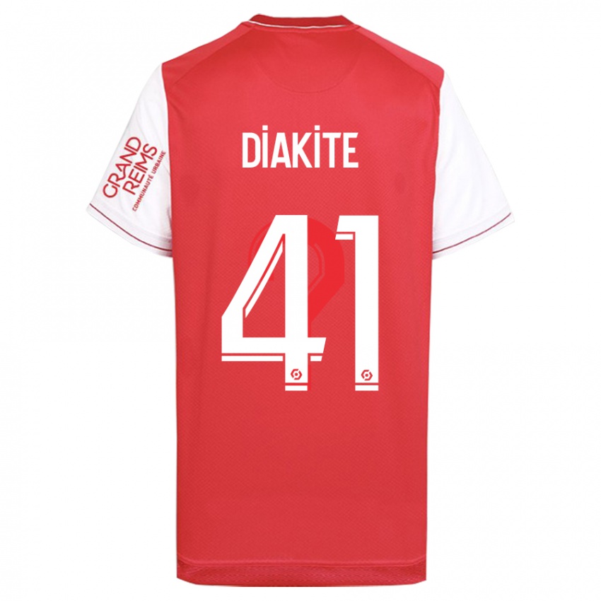 Herren Ibrahim Diakité #41 Rot Heimtrikot Trikot 2023/24 T-Shirt