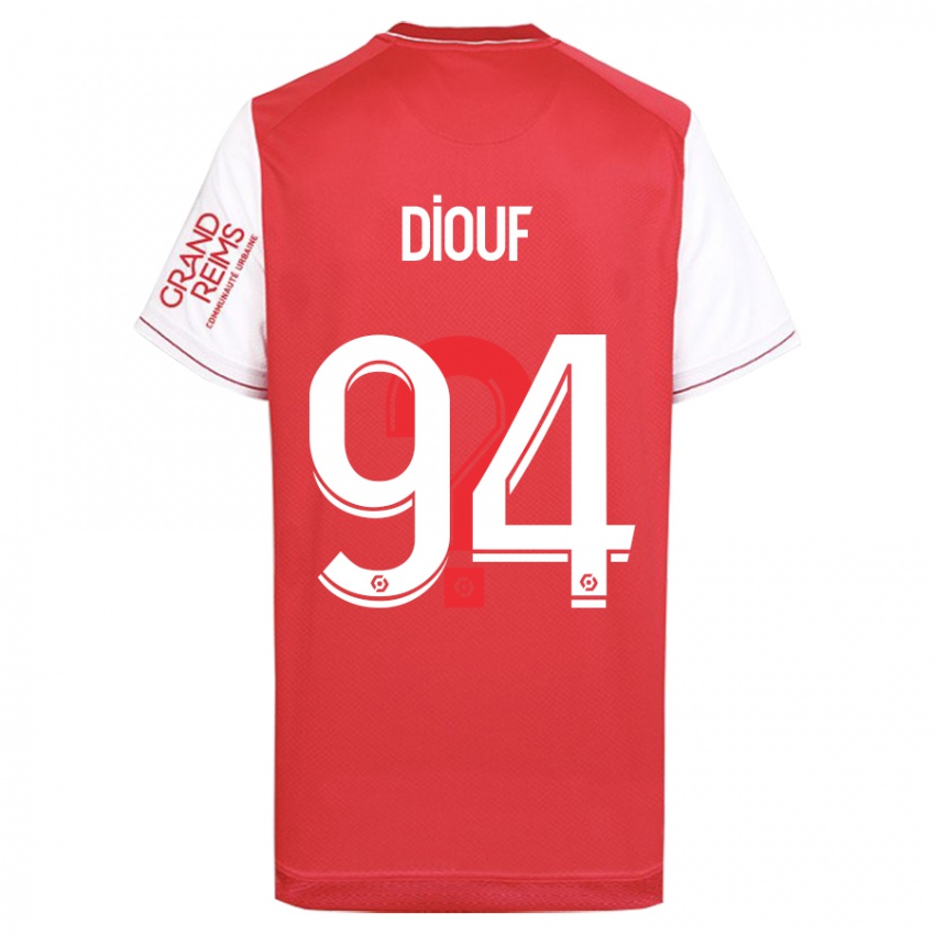 Herren Yehvann Diouf #94 Rot Heimtrikot Trikot 2023/24 T-Shirt