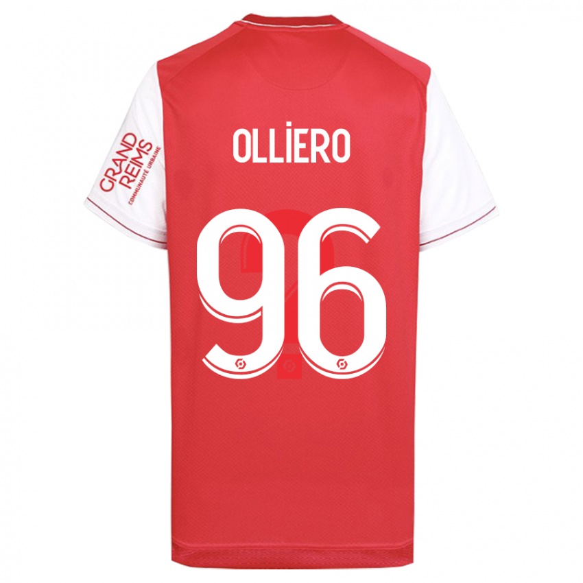 Herren Alexandre Olliero #96 Rot Heimtrikot Trikot 2023/24 T-Shirt