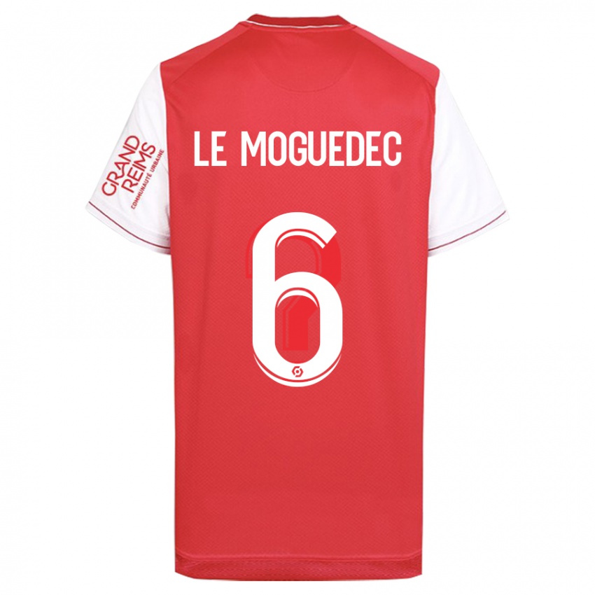 Herren Anaële Le Moguédec #6 Rot Heimtrikot Trikot 2023/24 T-Shirt