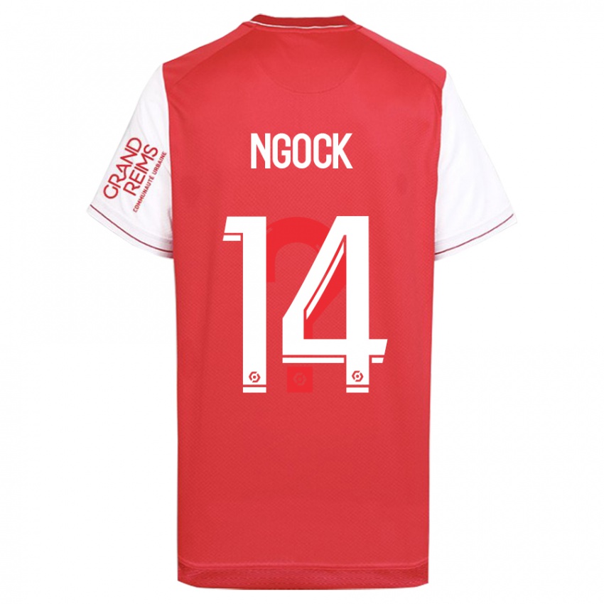 Herren Monique Ngock #14 Rot Heimtrikot Trikot 2023/24 T-Shirt