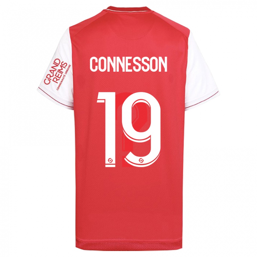 Herren Adele Connesson #19 Rot Heimtrikot Trikot 2023/24 T-Shirt