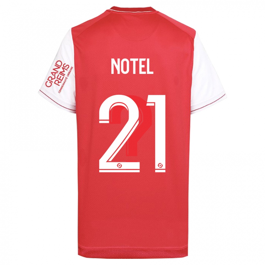 Herren Lea Notel #21 Rot Heimtrikot Trikot 2023/24 T-Shirt