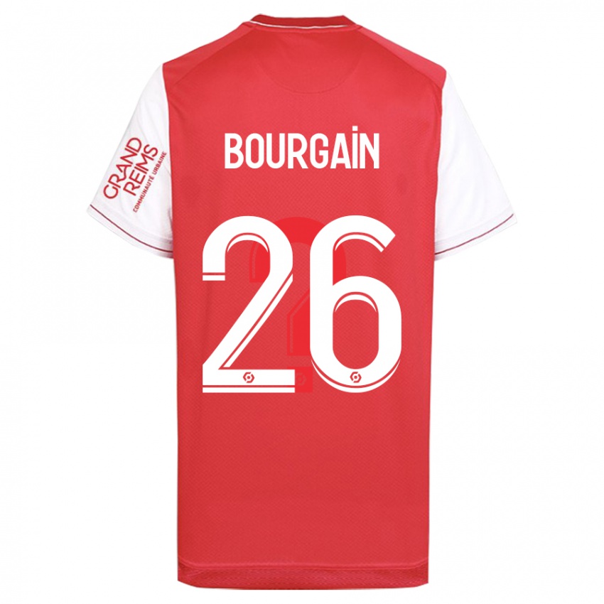 Herren Lea Bourgain #26 Rot Heimtrikot Trikot 2023/24 T-Shirt