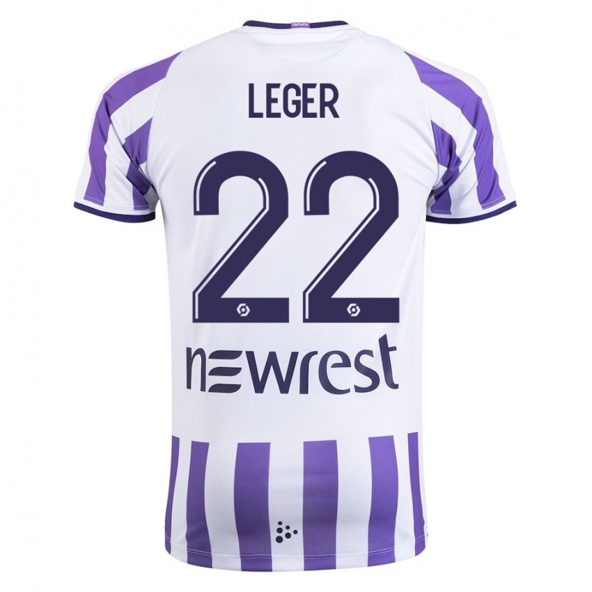 Herren Christelle Léger #22 Weiß Heimtrikot Trikot 2023/24 T-Shirt