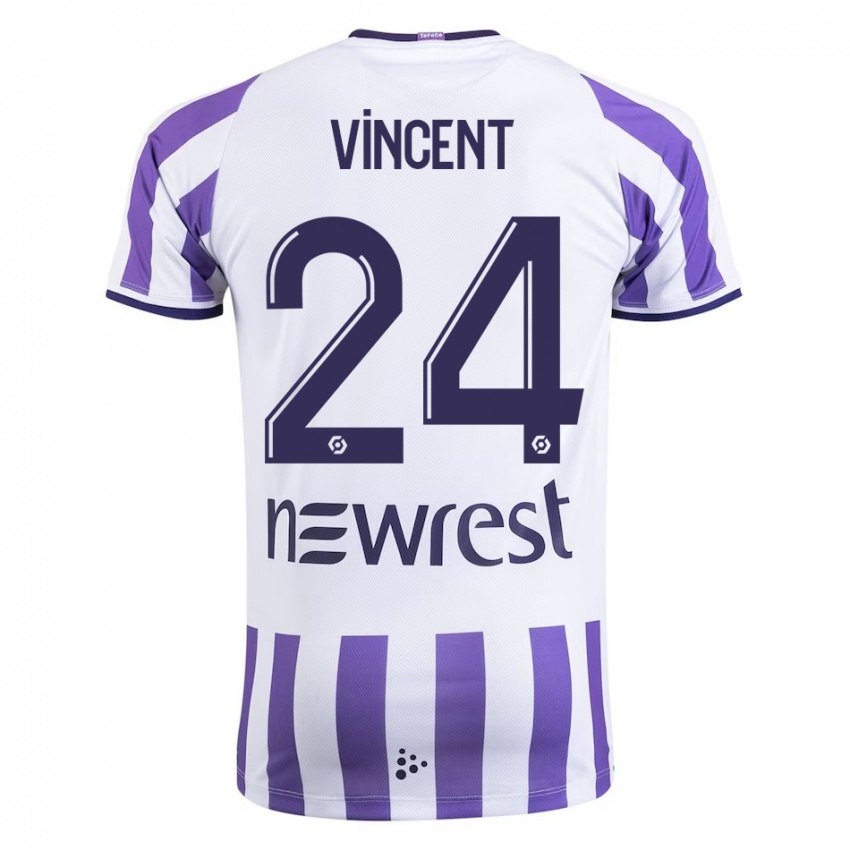 Herren Magalie Vincent #24 Weiß Heimtrikot Trikot 2023/24 T-Shirt