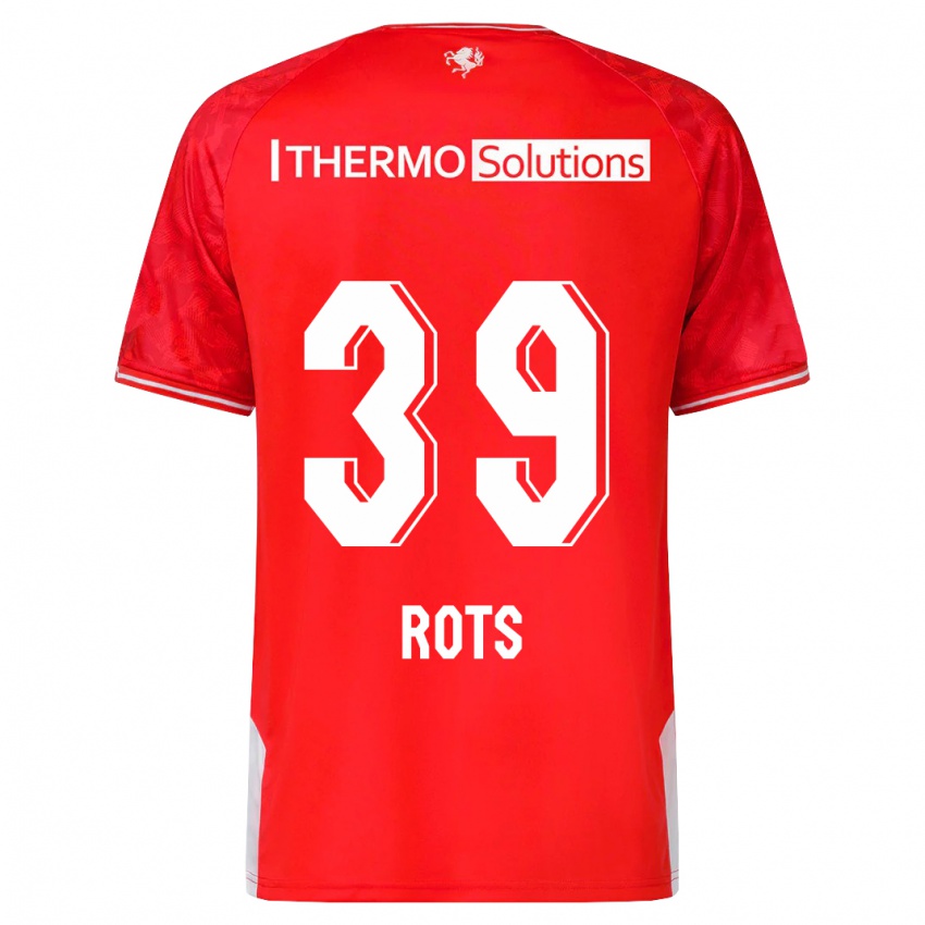 Herren Mats Rots #39 Rot Heimtrikot Trikot 2023/24 T-Shirt