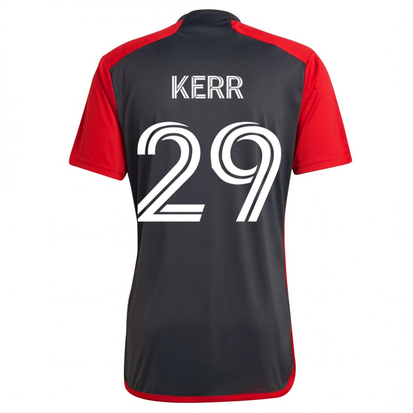 Herren Deandre Kerr #29 Grau Heimtrikot Trikot 2023/24 T-Shirt