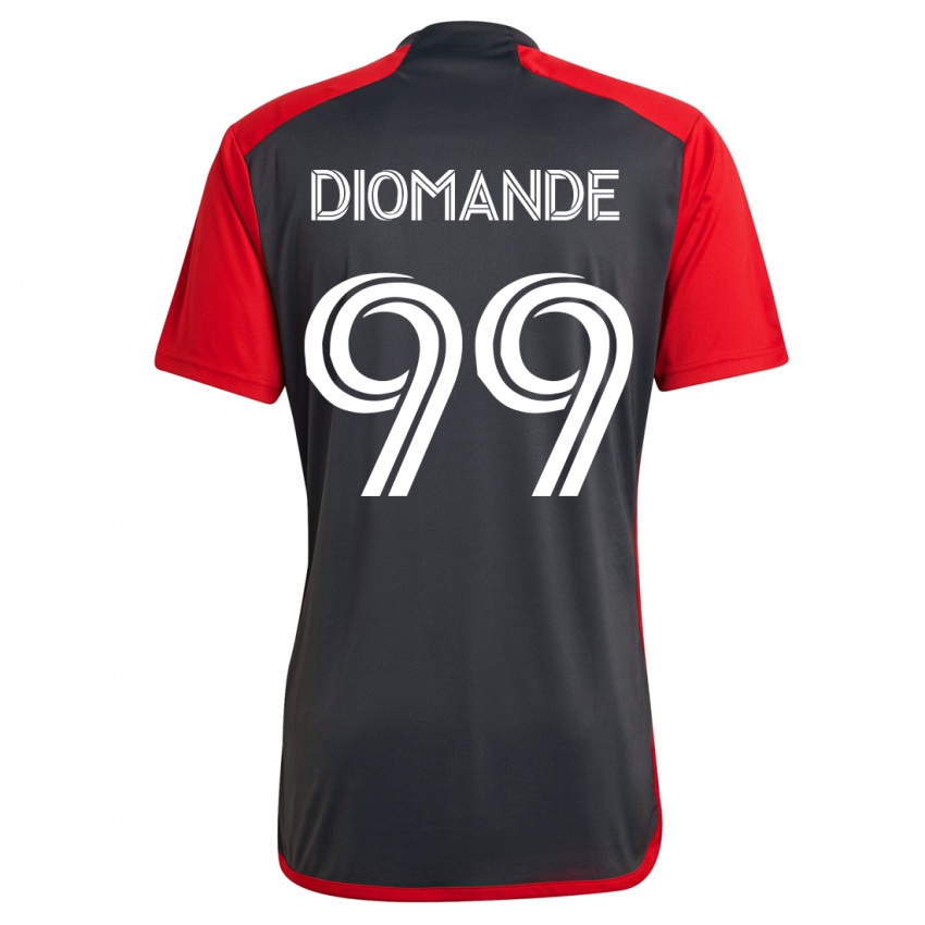 Herren Adama Diomande #99 Grau Heimtrikot Trikot 2023/24 T-Shirt
