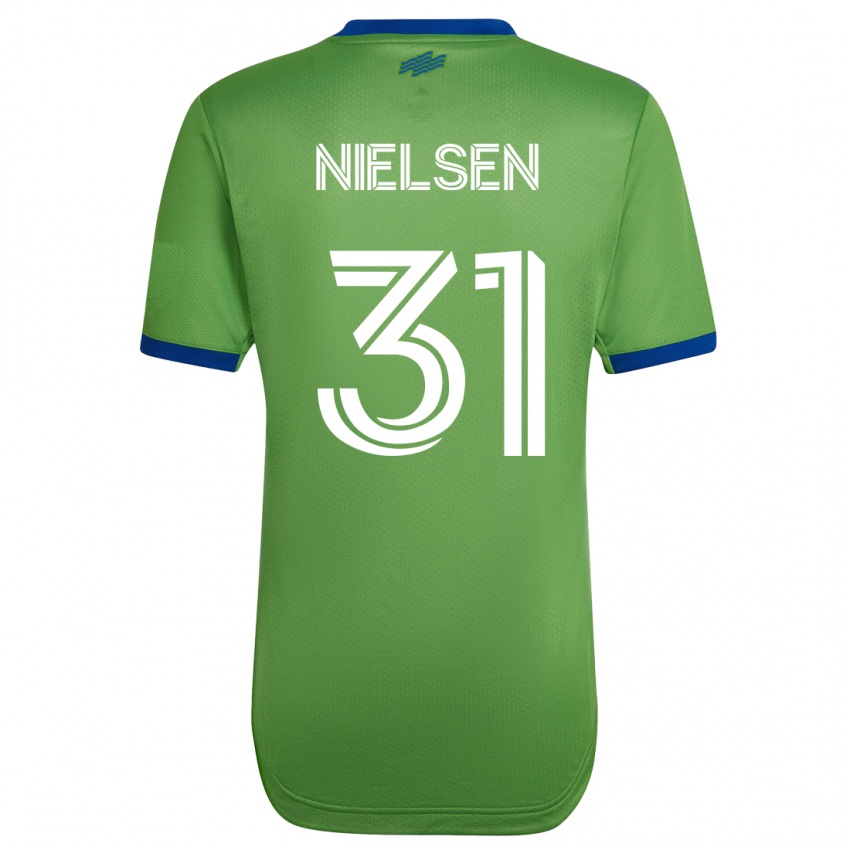 Herren Madeline Nielsen #31 Grün Heimtrikot Trikot 2023/24 T-Shirt