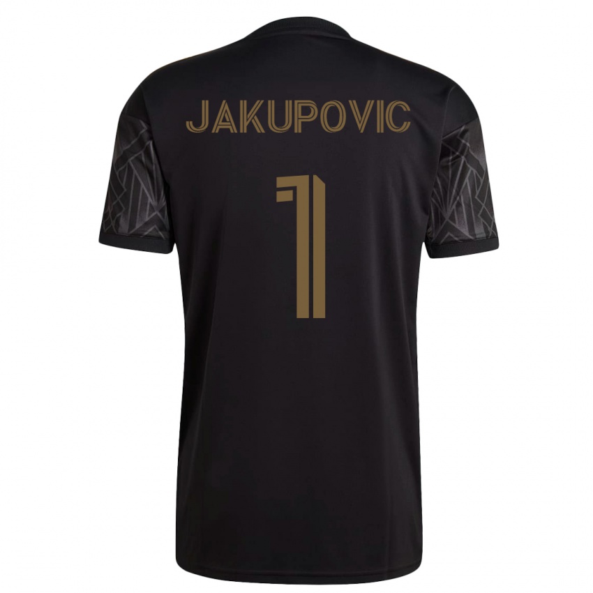 Herren Eldin Jakupovic #1 Schwarz Heimtrikot Trikot 2023/24 T-Shirt
