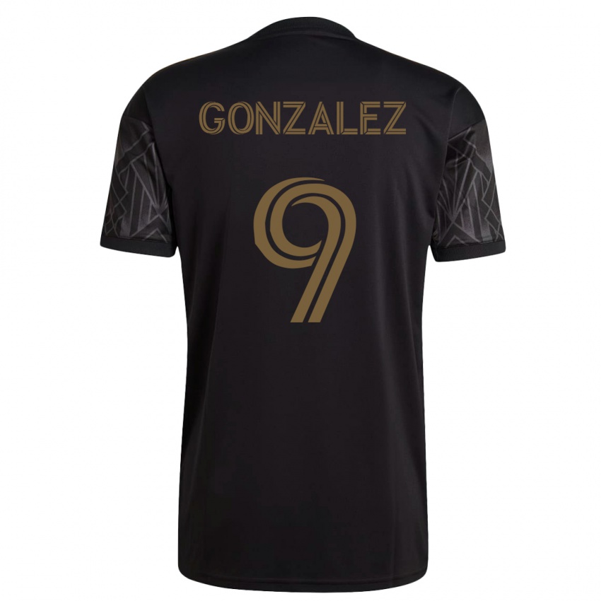 Herren Mario Gonzalez #9 Schwarz Heimtrikot Trikot 2023/24 T-Shirt