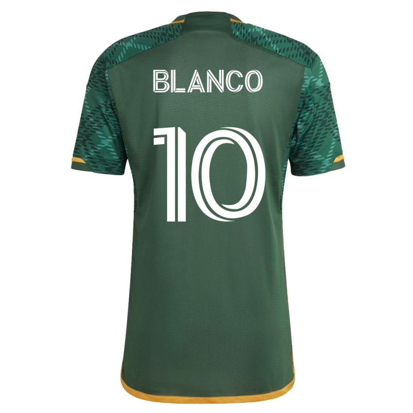 Herren Sebastián Blanco #10 Grün Heimtrikot Trikot 2023/24 T-Shirt