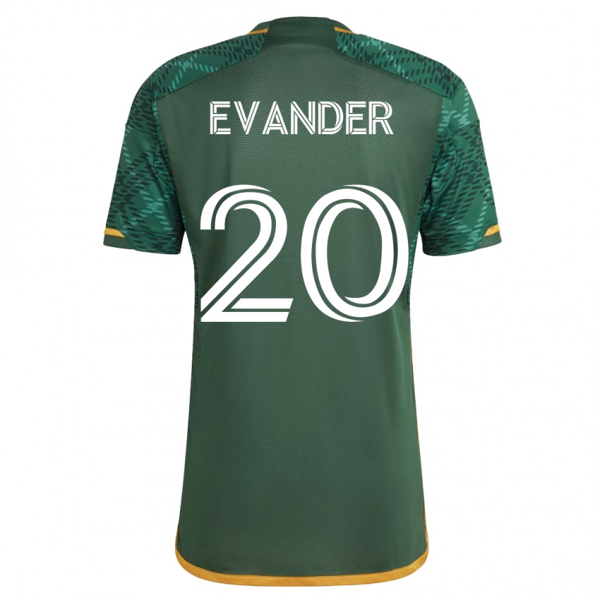 Herren Evander #20 Grün Heimtrikot Trikot 2023/24 T-Shirt