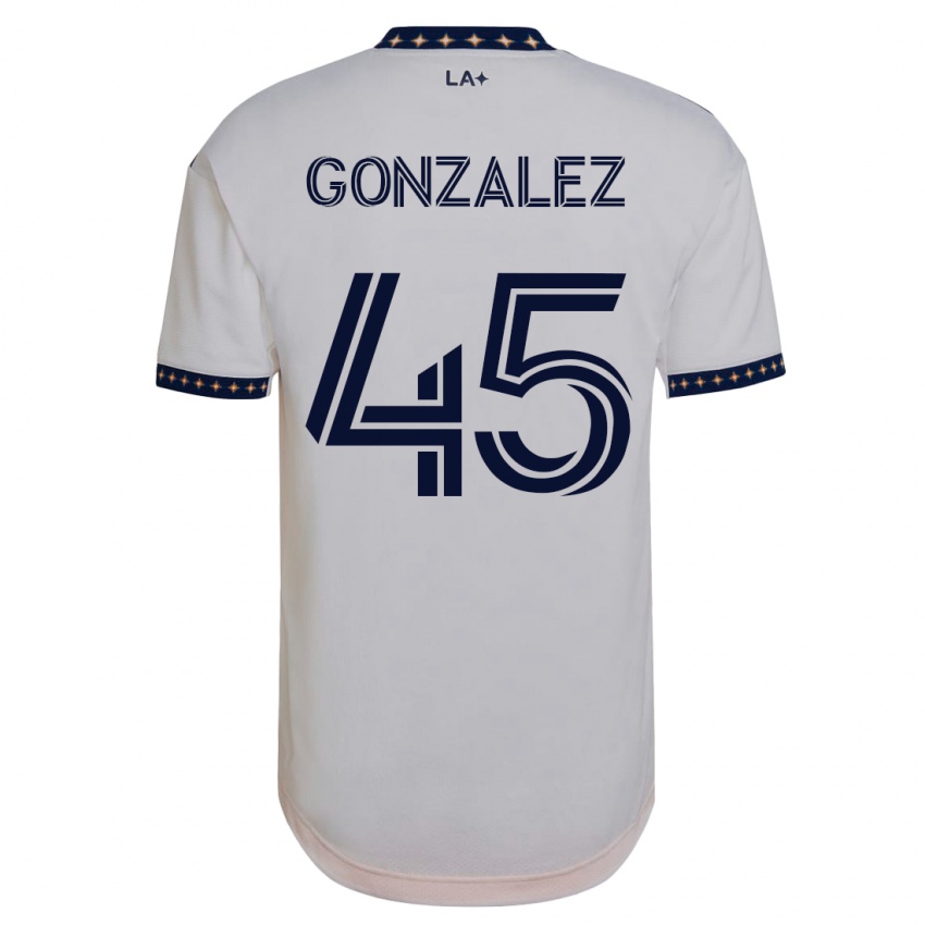Herren Adrián González #45 Weiß Heimtrikot Trikot 2023/24 T-Shirt