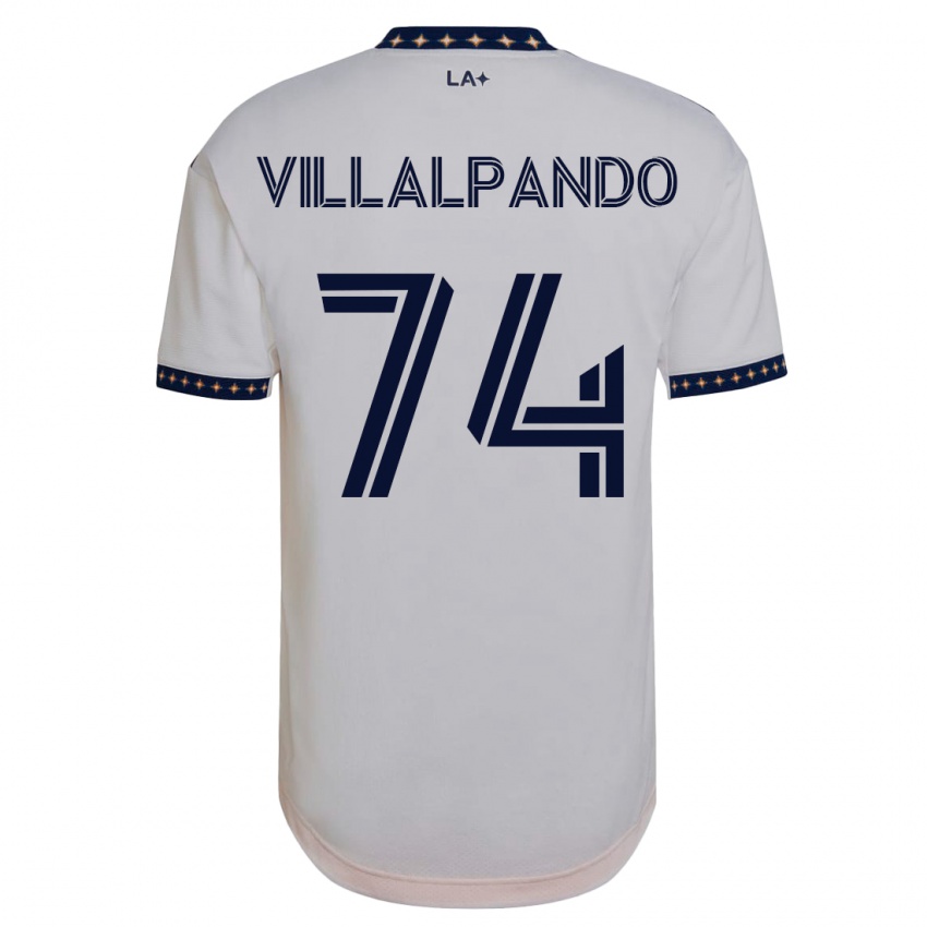 Herren Sergio Villalpando #74 Weiß Heimtrikot Trikot 2023/24 T-Shirt