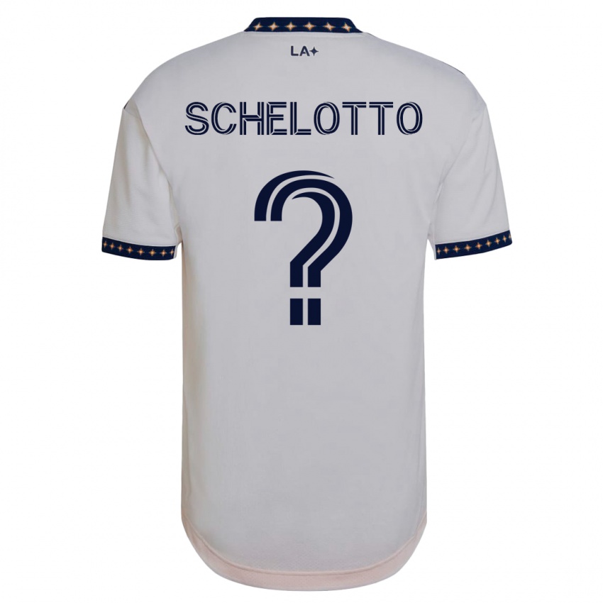 Herren Nicolas Barros Schelotto #0 Weiß Heimtrikot Trikot 2023/24 T-Shirt