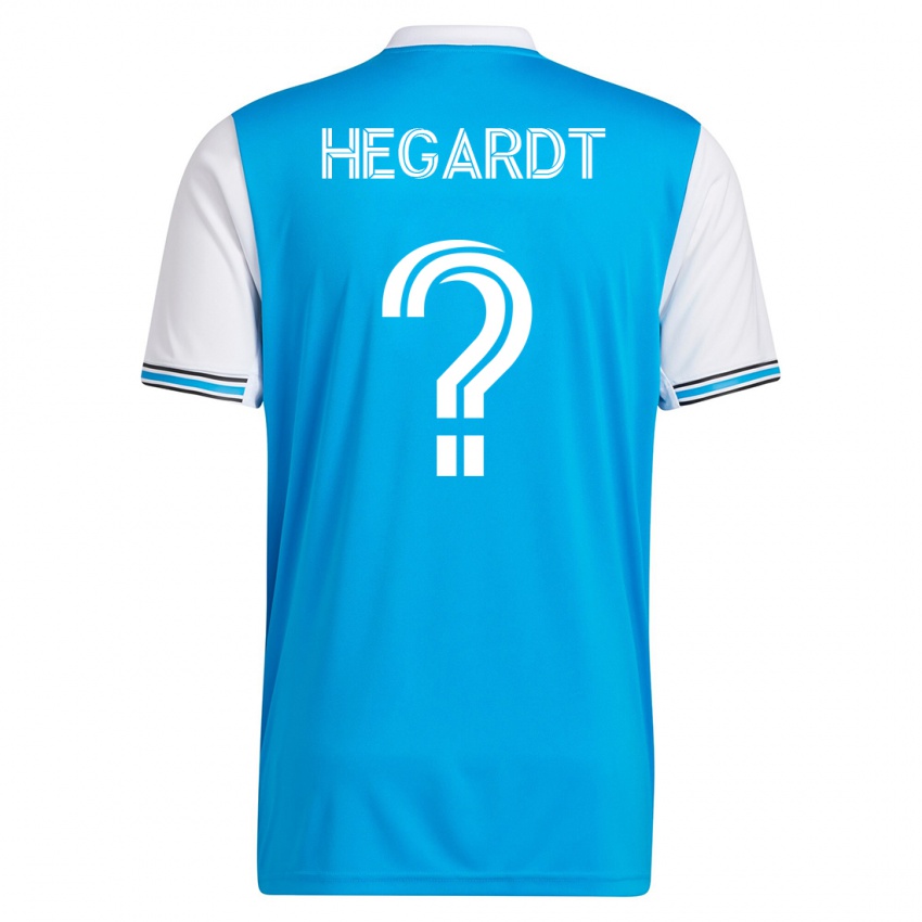 Herren Chris Hegardt #0 Blau Heimtrikot Trikot 2023/24 T-Shirt