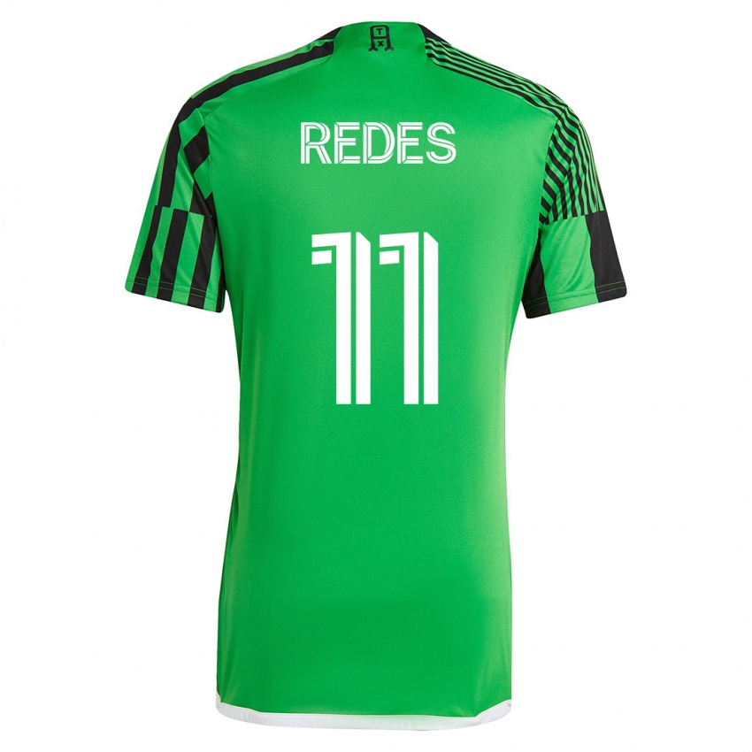 Herren Rodney Redes #11 Grün Schwarz Heimtrikot Trikot 2023/24 T-Shirt