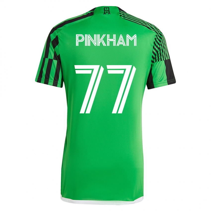 Herren Chris Pinkham #77 Grün Schwarz Heimtrikot Trikot 2023/24 T-Shirt