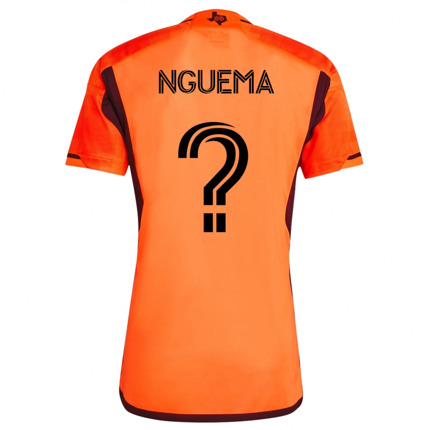 Herren David Ndong Nguema #0 Orangefarben Heimtrikot Trikot 2023/24 T-Shirt