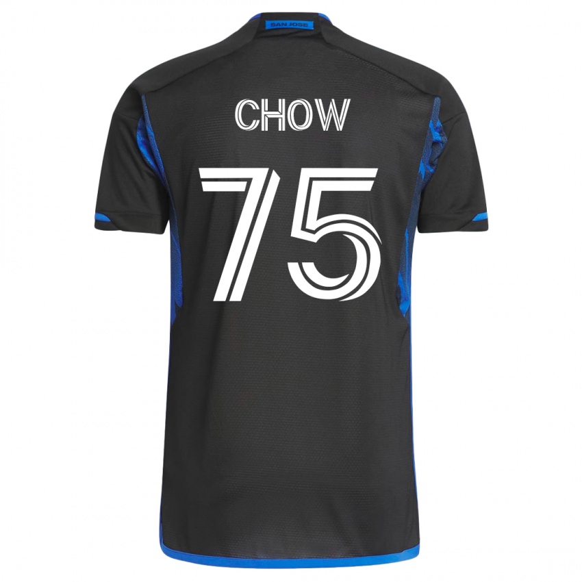 Herren Alex Chow #75 Blau Schwarz Heimtrikot Trikot 2023/24 T-Shirt