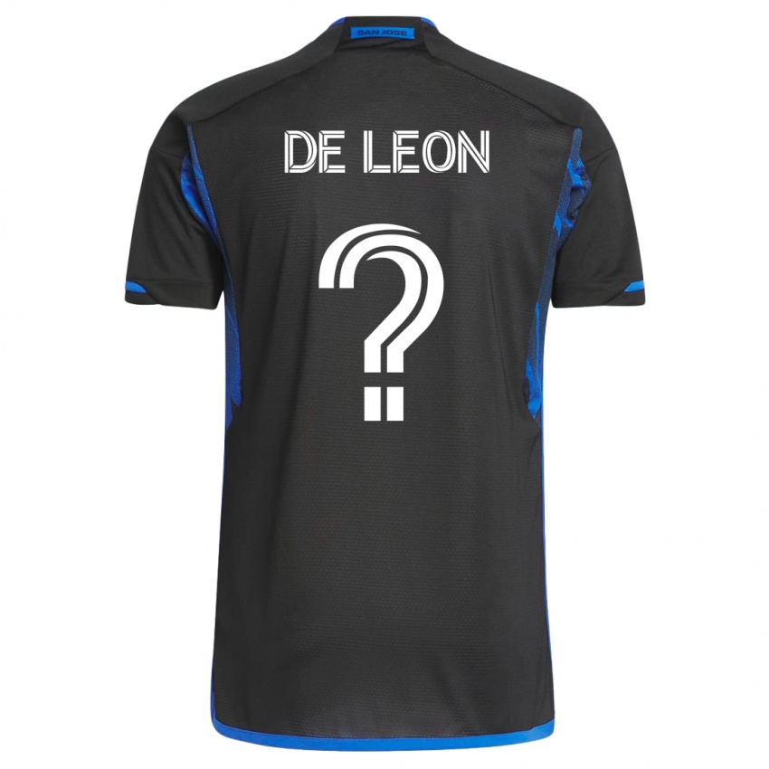 Herren Brandon De Leon #0 Blau Schwarz Heimtrikot Trikot 2023/24 T-Shirt