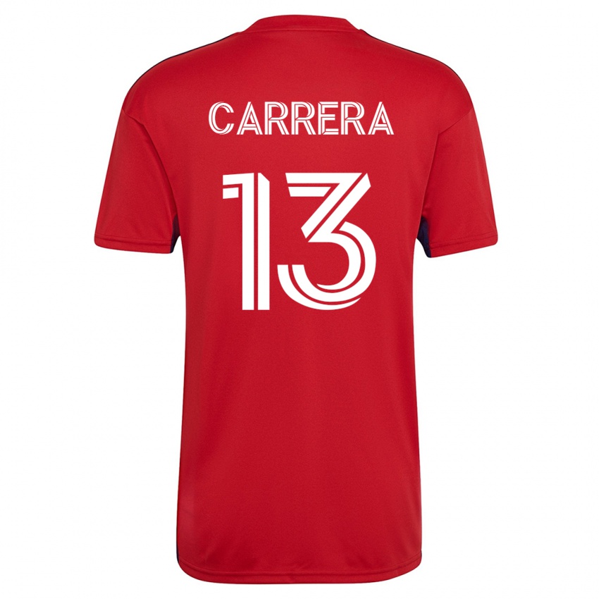 Herren Antonio Carrera #13 Rot Heimtrikot Trikot 2023/24 T-Shirt