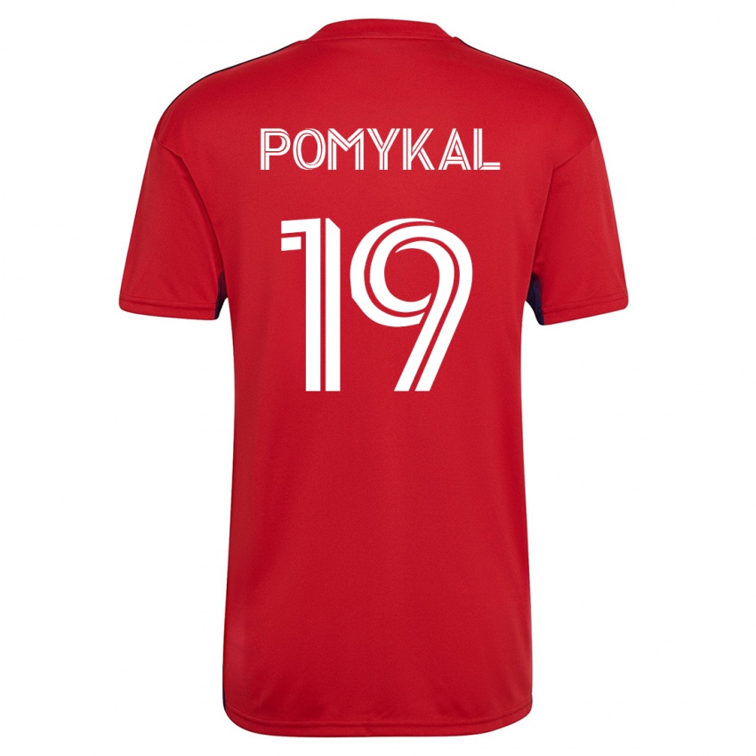 Herren Paxton Pomykal #19 Rot Heimtrikot Trikot 2023/24 T-Shirt